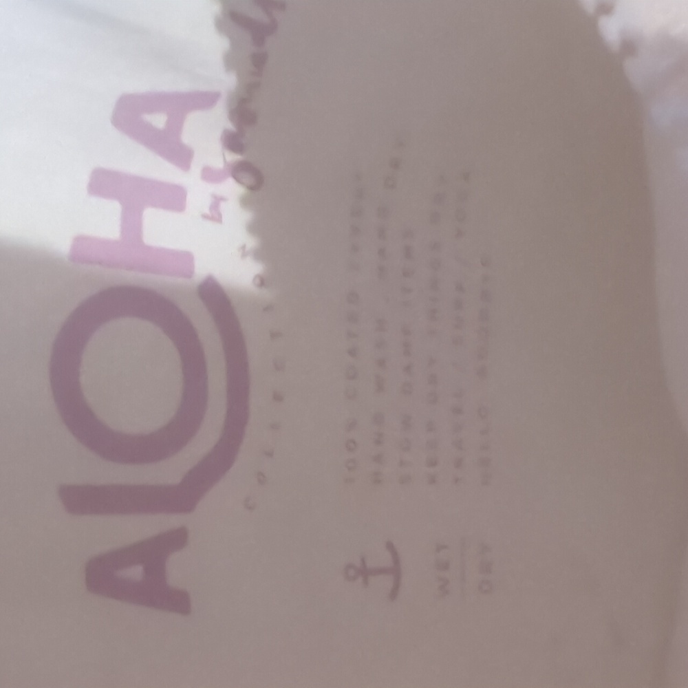 Aloha Reversible Floral Print Tote Bag with Black Straps - Picture 10 of 10